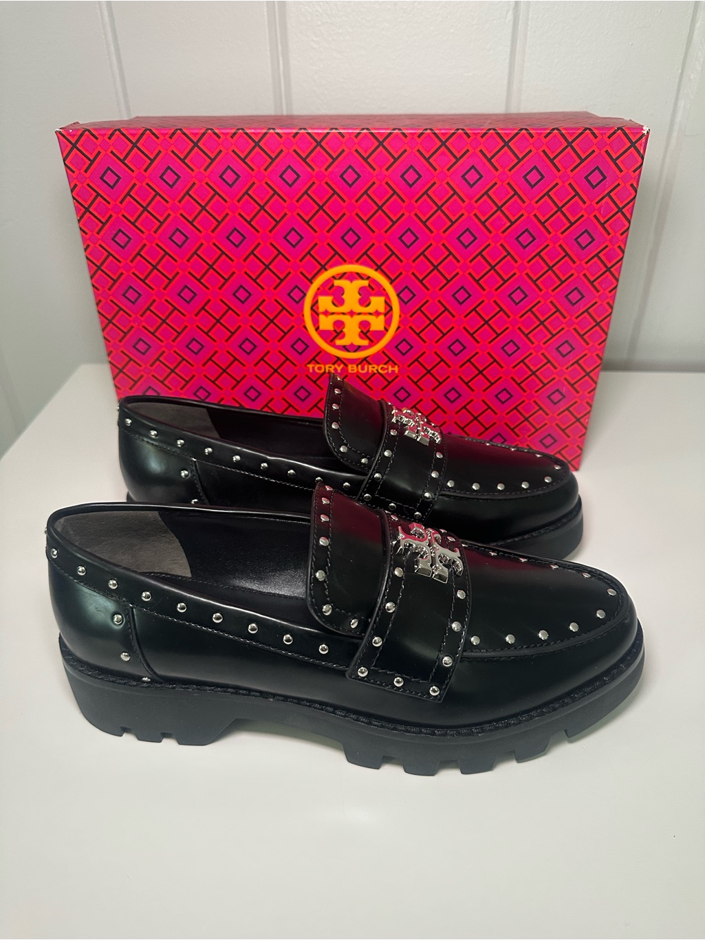 Tory Burch Black Chunky Loafer
